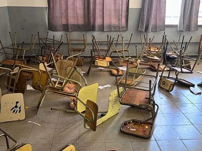 Una locura: estudiantes causaron destrozos porque no les permitieron celebrar