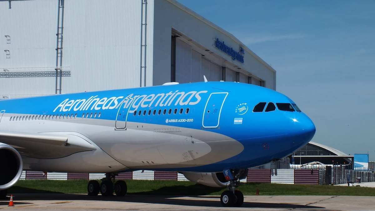 Aerolíneas Argentinas. Fuente: (Twitter)