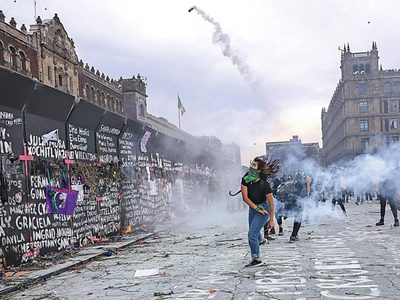 Una manifestación "atípicamente violenta"