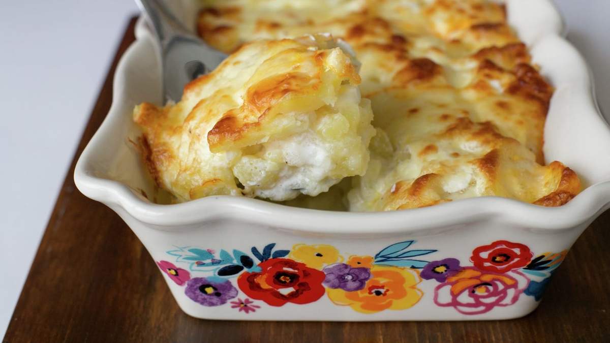 Papas a la crema gratinadas. Fuente: (Instagram)