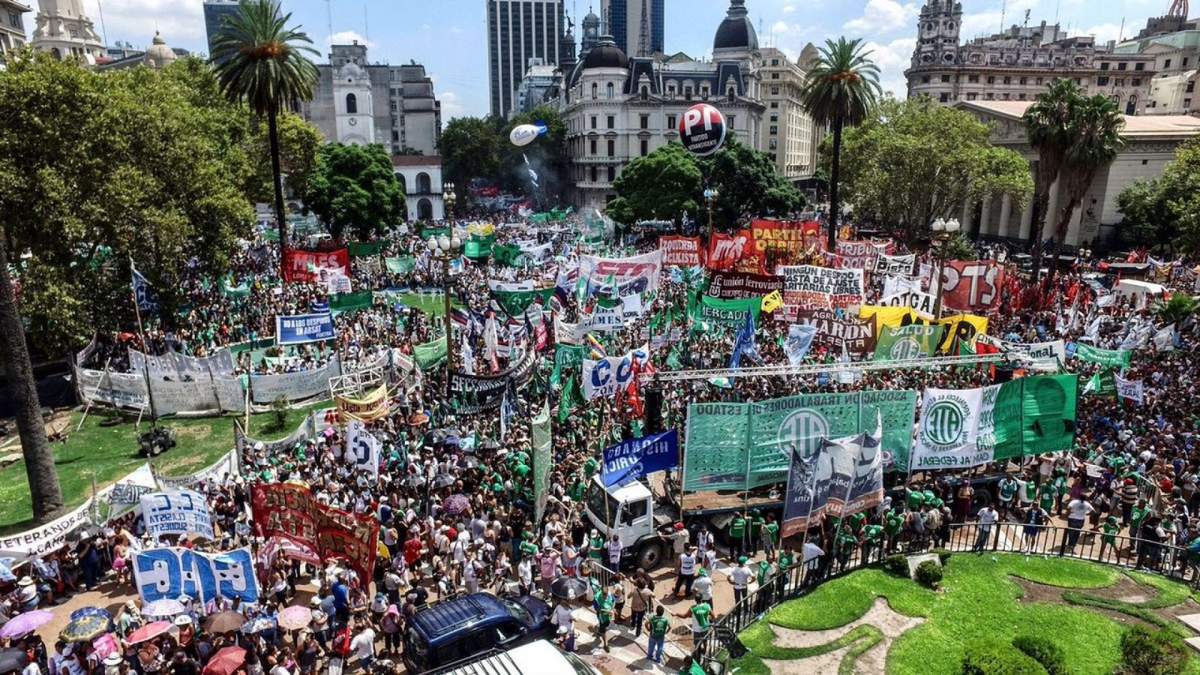 Habrá una masiva congregación en el Congreso por el paro general. Fuente: (Twitter)