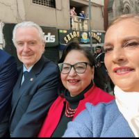 Beatriz Gutiérrez Müller publica "selfie republicana" con la ministra Norma Piña y Santiago Creel