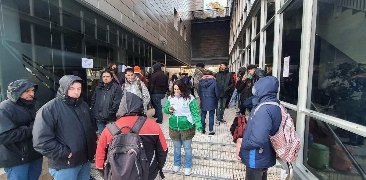 Comenzó esta mañana la primera de las tres jornadas de protestas de ATE. Fuente: (Javier Manzano).