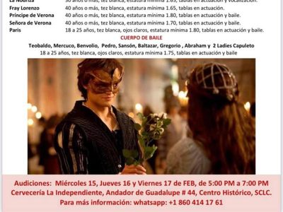 Productor teatral busca actores de tez blanca y ojos claros en San Cristóbal de las Casas