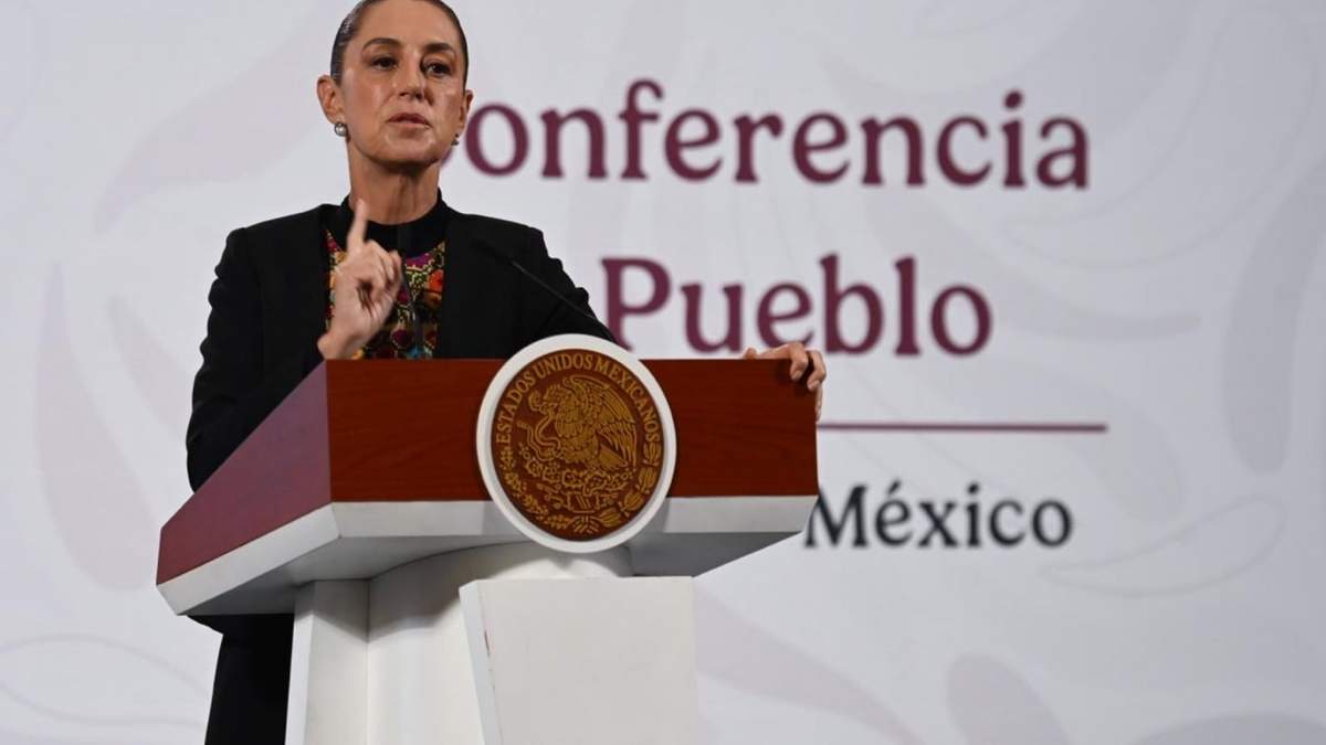 La presidenta Claudia Sheinbaum en la mañanera