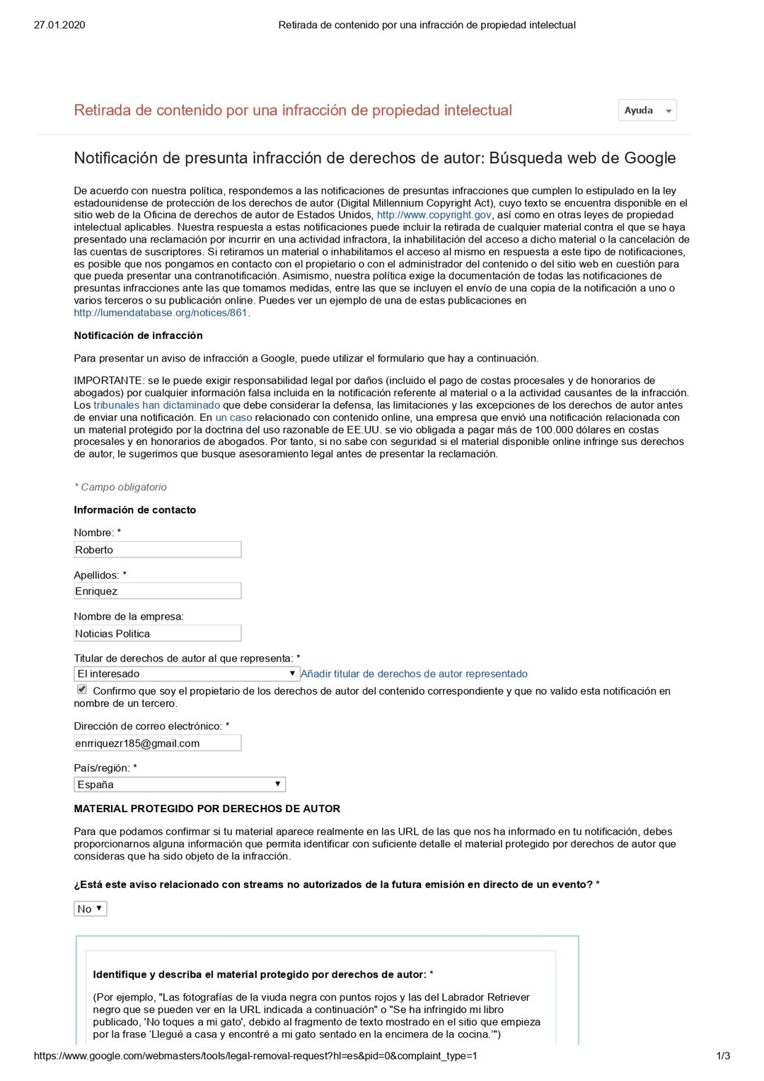 Google_DMCA Proceso_1