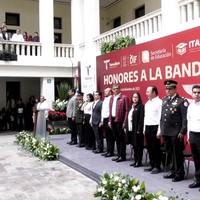Se realiza honores a la bandera en Tamaulipas