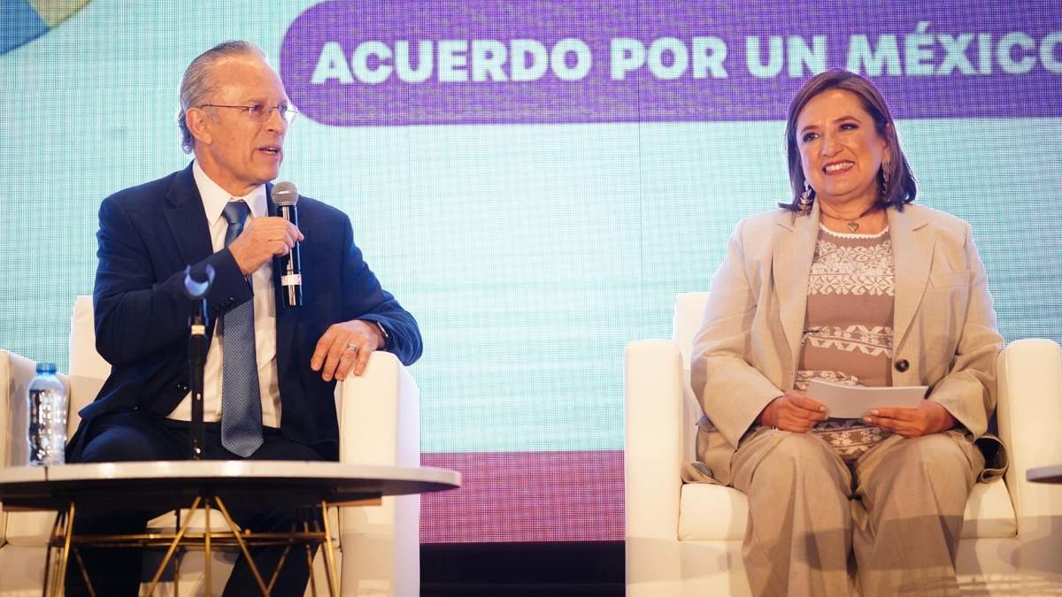 La candidata de la coalición Fuerza y corazón por México, Xóchitl Gálvez
