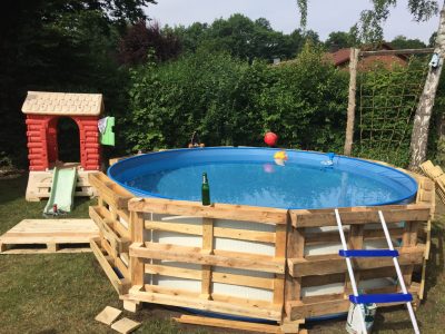 Tener una pileta ya no es de ricos: así podés hacer la tuya propia con pallets reciclados y que dure muchos años