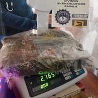 Secuestraron más de 2 kilos de marihuana en una vivienda de Aluminé