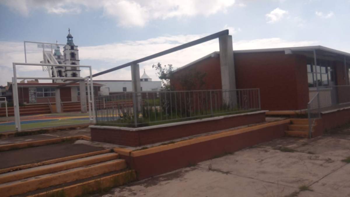 La obra inconclusa en la escuela de la comunidad de San Diego del Cerrito, en Villa Victoria
