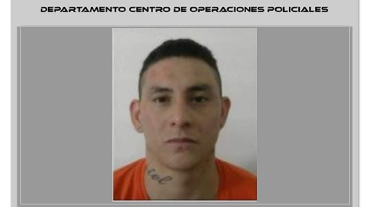 Foto del prontuario de Kevin Nahuel Sandoval. Fuente (Policía de Neuquén)