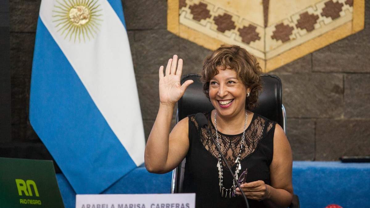 Arabela Carreras, gobernadora de Río Negro. Fuente: (Twitter)