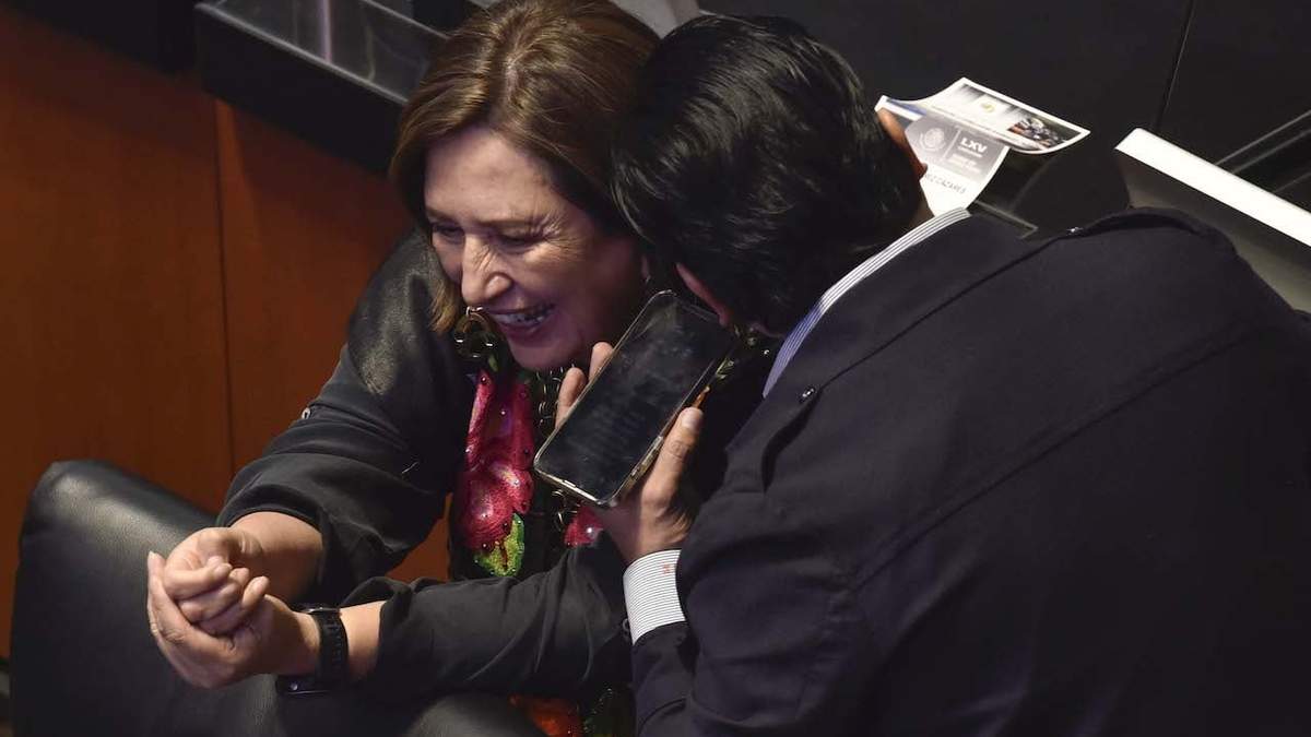 Xóchitl Gálvez, en la sesiòn del pasado jueves