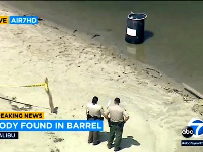 Hombre hallado muerto dentro de barril en Malibú recibió disparo en la cabeza
