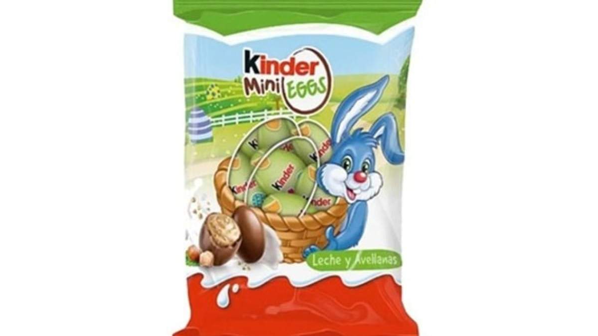 Envoltura de Kinder mini eggs