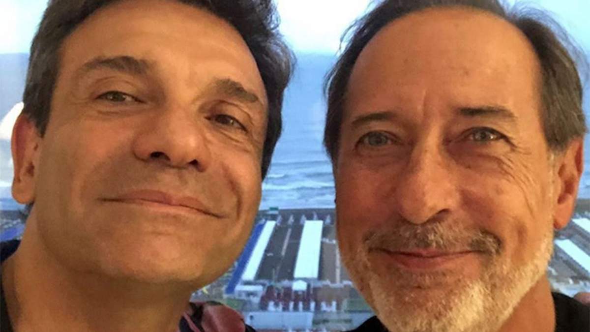Guillermo Francella y Marcelo De Bellis. Fuente: (Twitter)