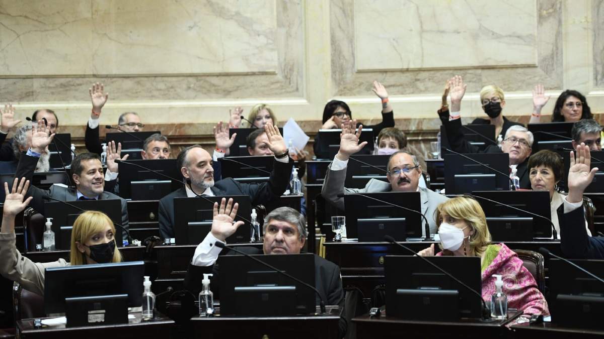Legisladores durante la sesión en el Senado. Fuente: (Twitter)