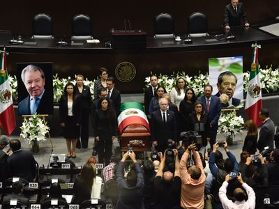 Así fue el homenaje luctuoso a Porfirio Muñoz Ledo en la Cámara de Diputados (Fotogalería)