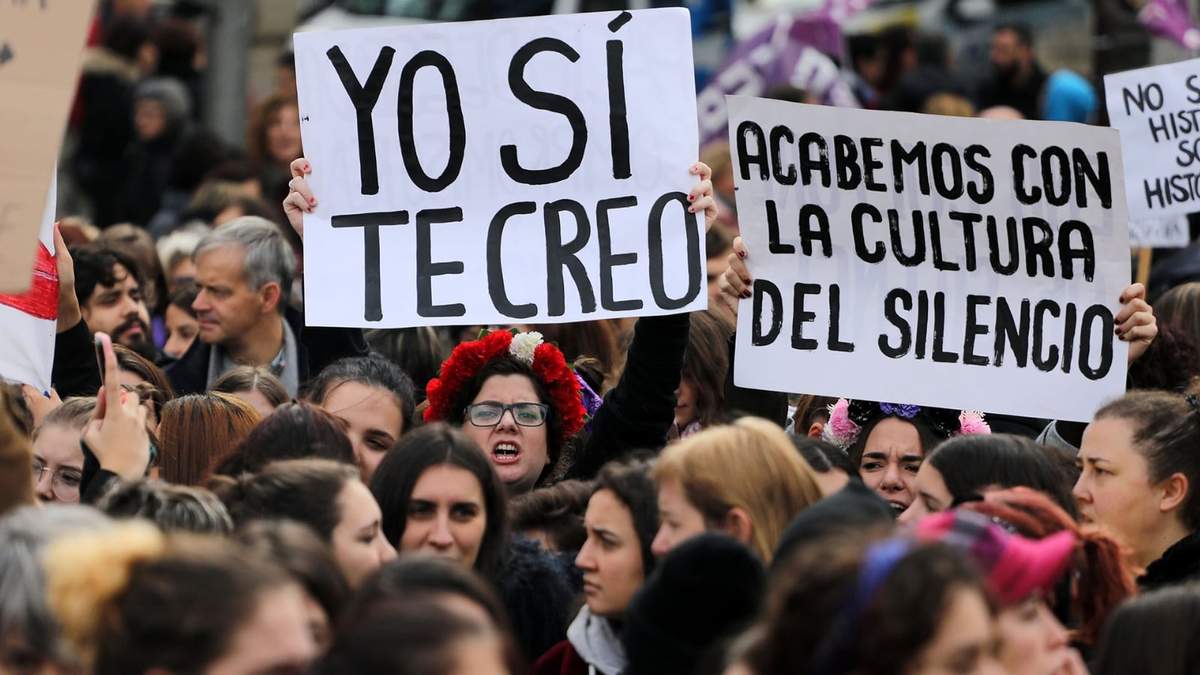 Marcha contra la violencia de género. Fuente: (Twitter)