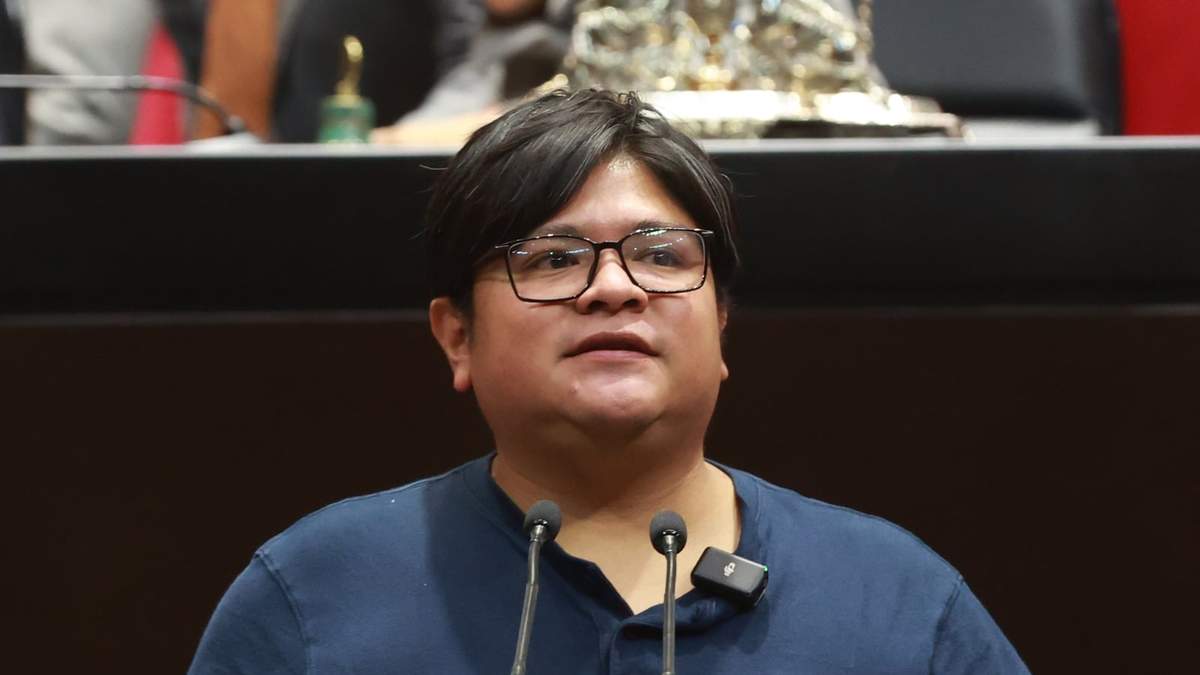 El diputado de MC, Gibrán Ramírez en la sesión ordinaria del miércoles 12 de noviembre de 2025