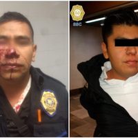Joven le arranca un pedazo de nariz a un policía por prohibirle orinar en el Metro