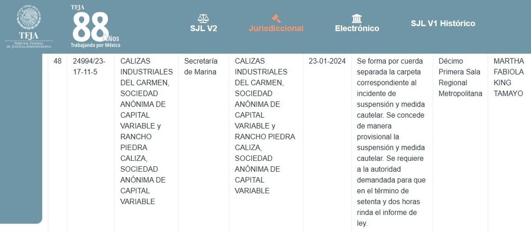 Juicio 2 Calica