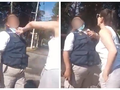 Mujer golpea y escupe a una guardia en Metepec; la llaman #LadyEscupitajo (Video)