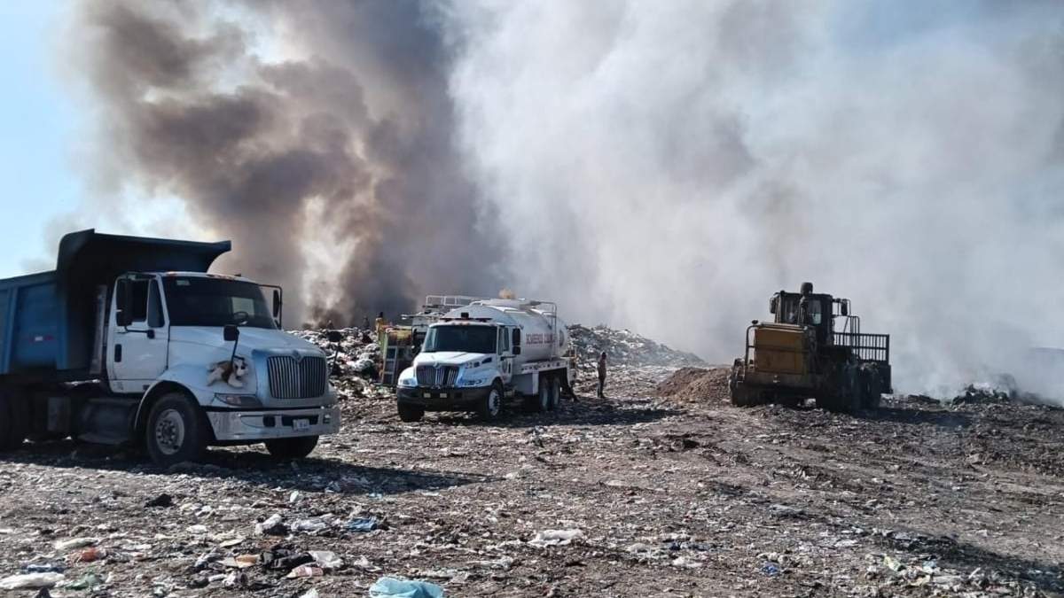 El incendio en el basurero de Culiacán