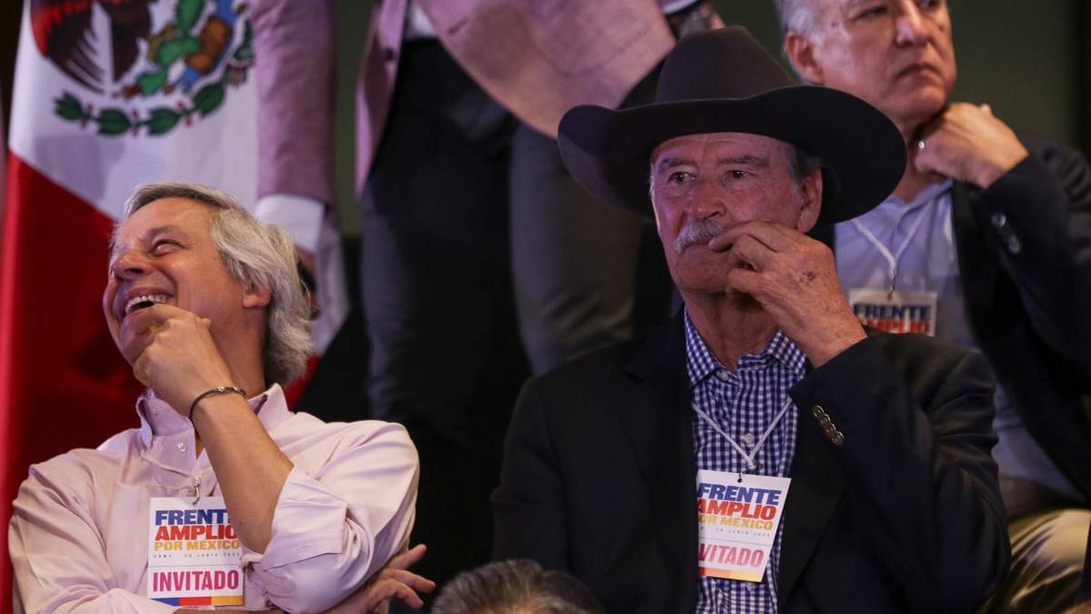 Claudio X. González y Vicente Fox