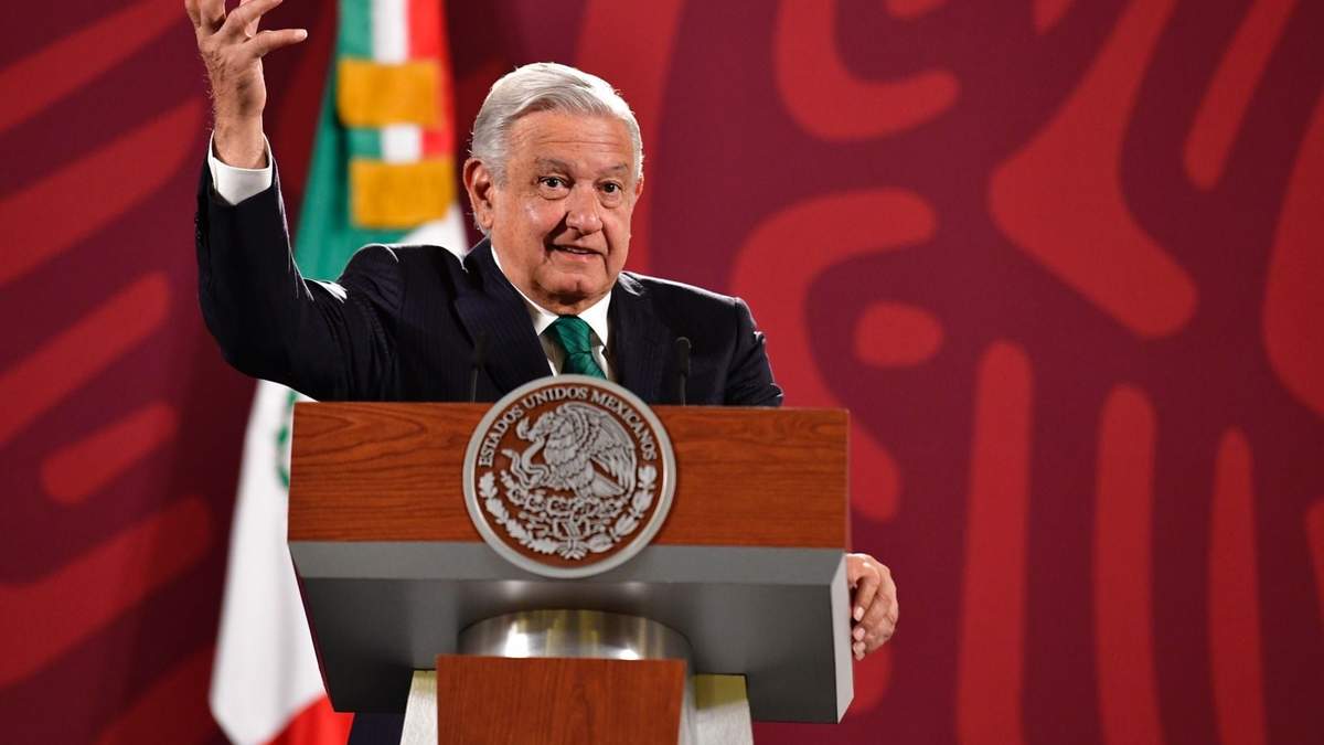 El presidente durante su conferencia matutina de este jueves