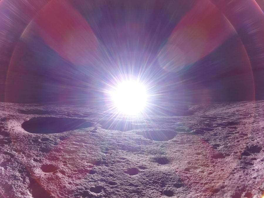 El comienzo y el final de un día en la Luna