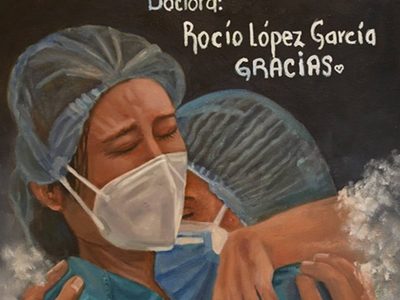 Homenaje pictórico a quienes mueren salvando vidas