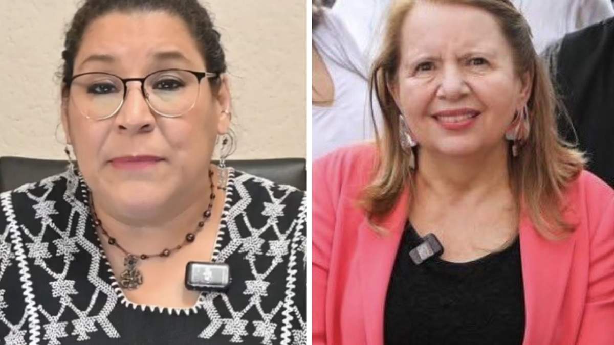 Lenia Batres y Loretta Ortiz
