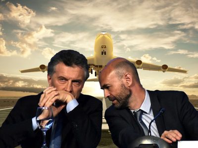Macri y Dietrich no pudieron evitar reaccionar ante el cierre del aeropuerto de El Palomar