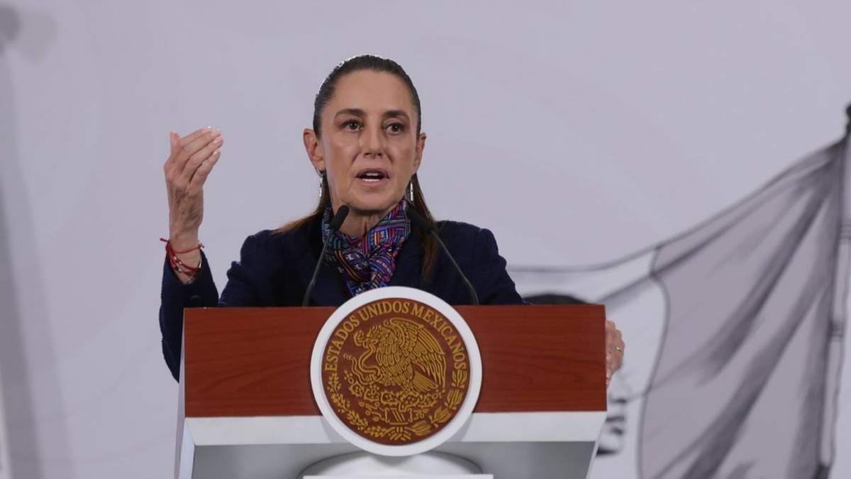 La presidenta Claudia Sheinbaum en la mañanera