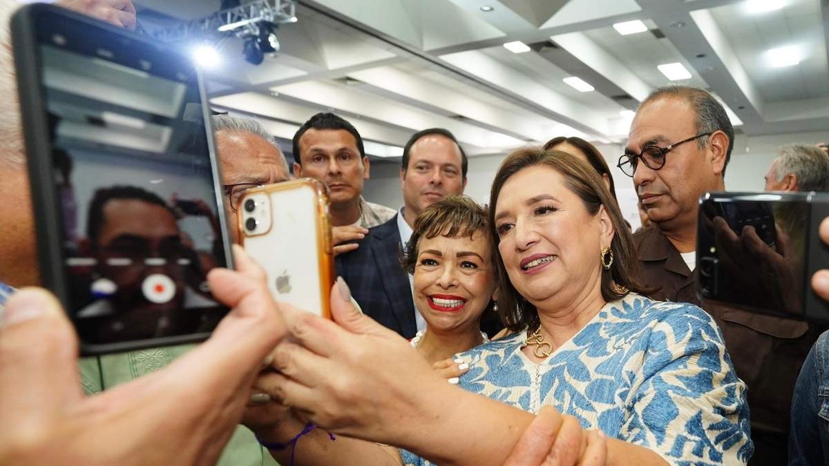 Xóchitl Gálvez en su visita a Guanajuato