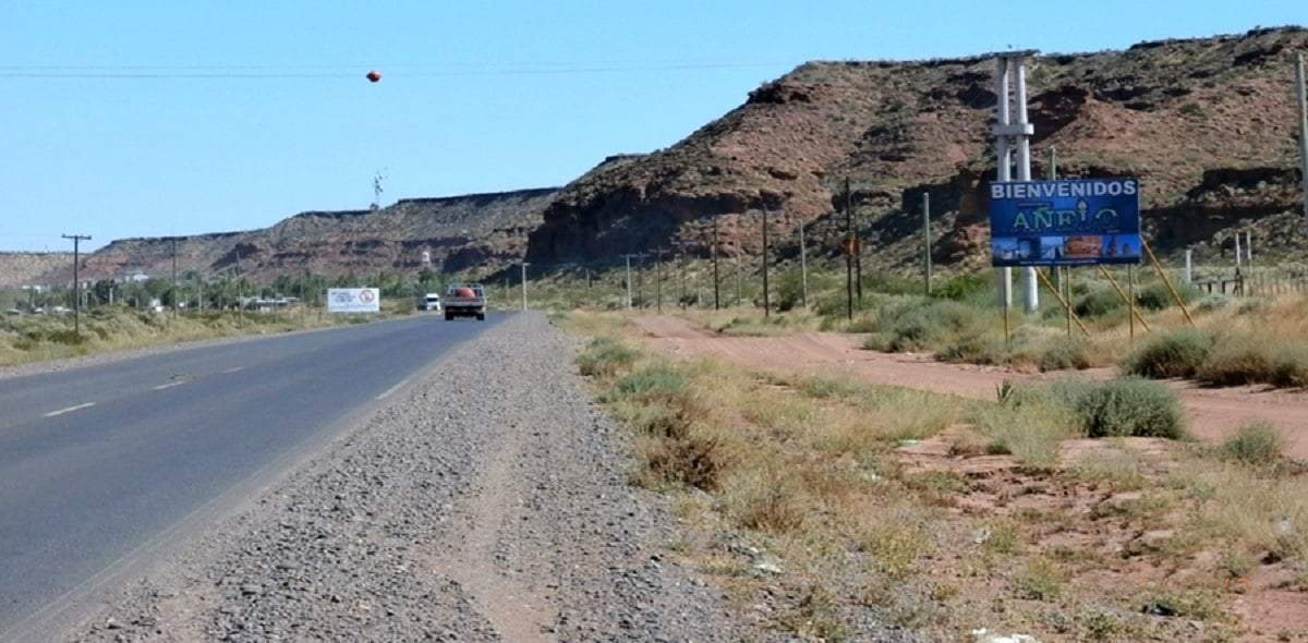 Ruta provincial 7 donde se pide declarar la emergencia vial. Fuente: (Twitter)