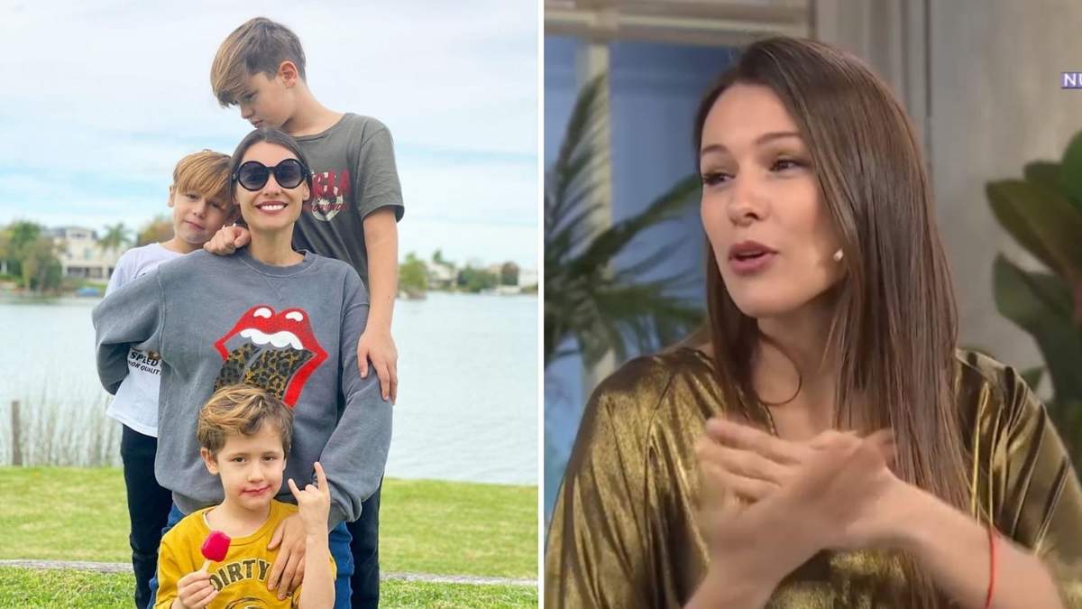 Pampita y sus hijos. Fuente: (Instagram)