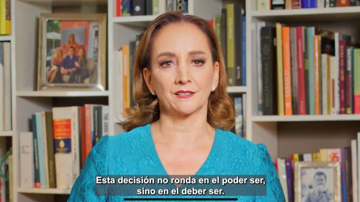El videomensaje de la senadora
