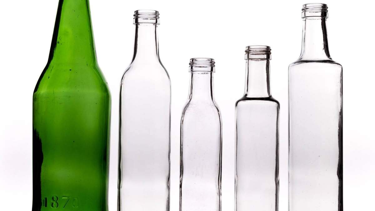 Botellas de vidrio. Fuente: (X)