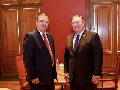 Ebrard pidió ocultar el acuerdo migratorio con Trump "Quédate en México", revela Mike Pompeo