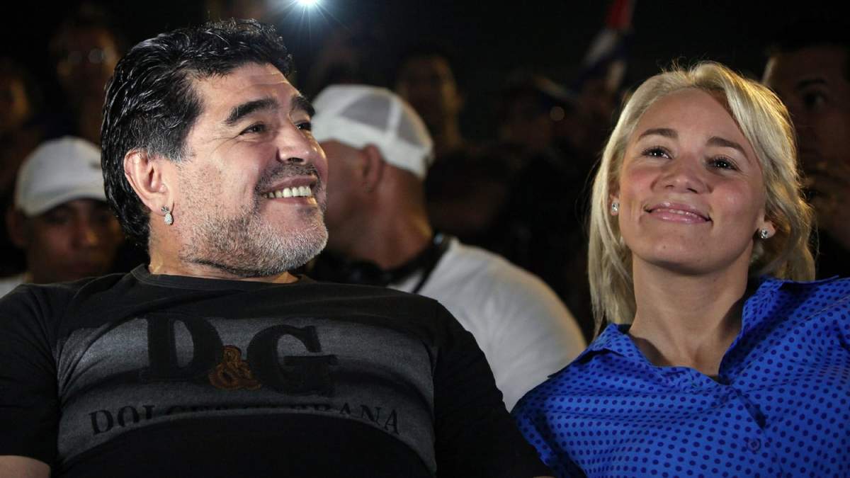 Diego Maradona-Rocío Oliva. Fuente: (Instagram)