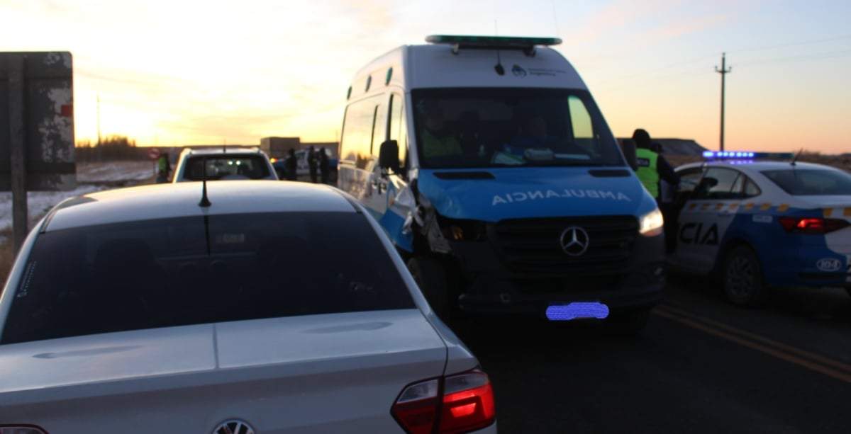 El equipo de salud volvía de un traslado en ambulancia. Fuente: (Zapala Noticias)
