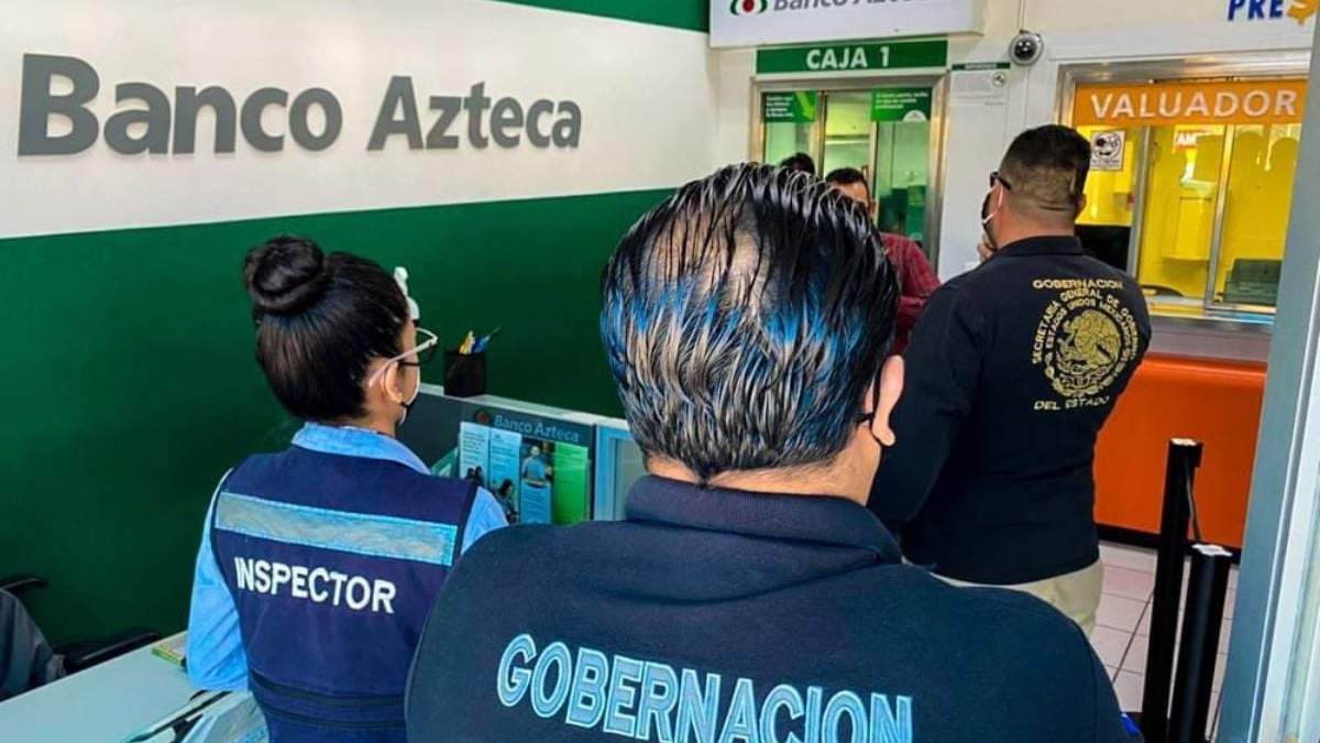 Una sucursal de Banco Azteca en Chihuahua