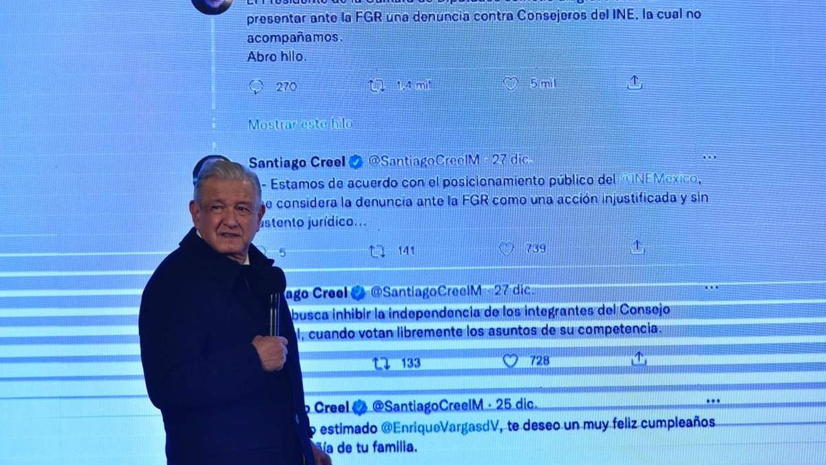 El presidente López Obrador