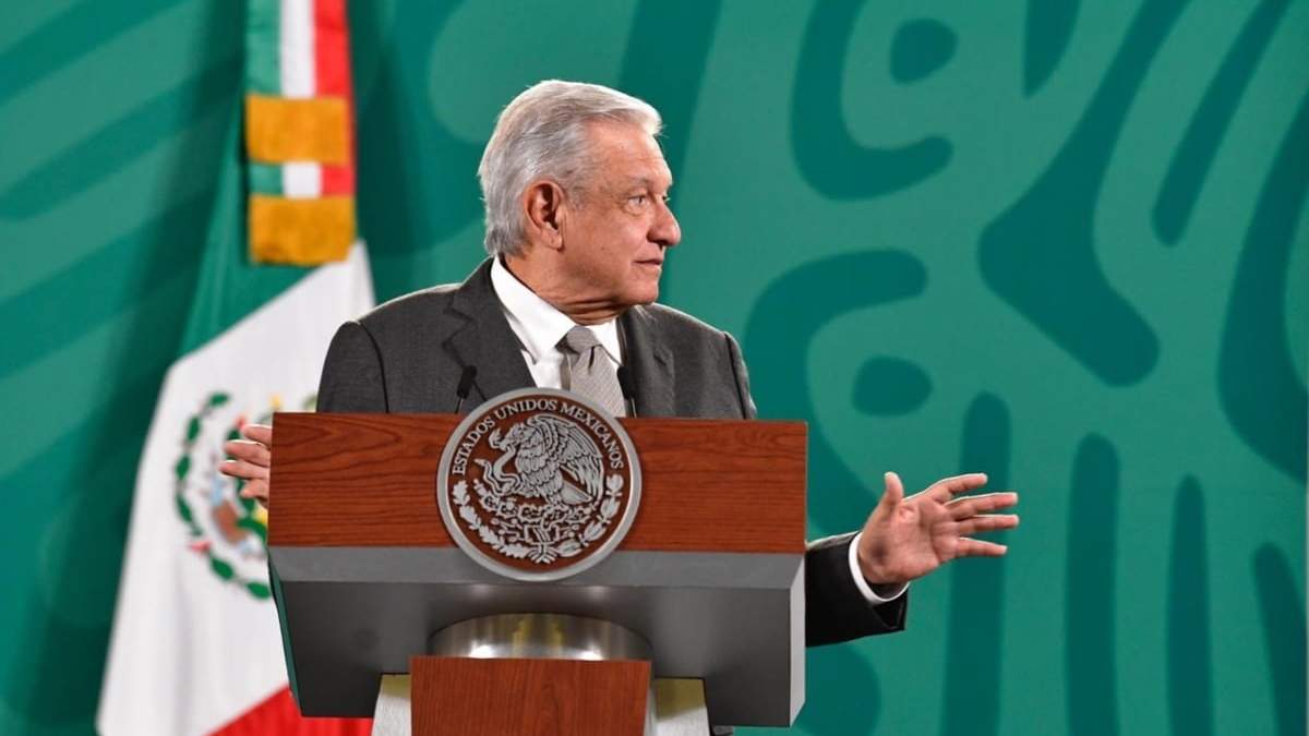 El presidente Andrés Manuel López Obrador en su conferencia matutina