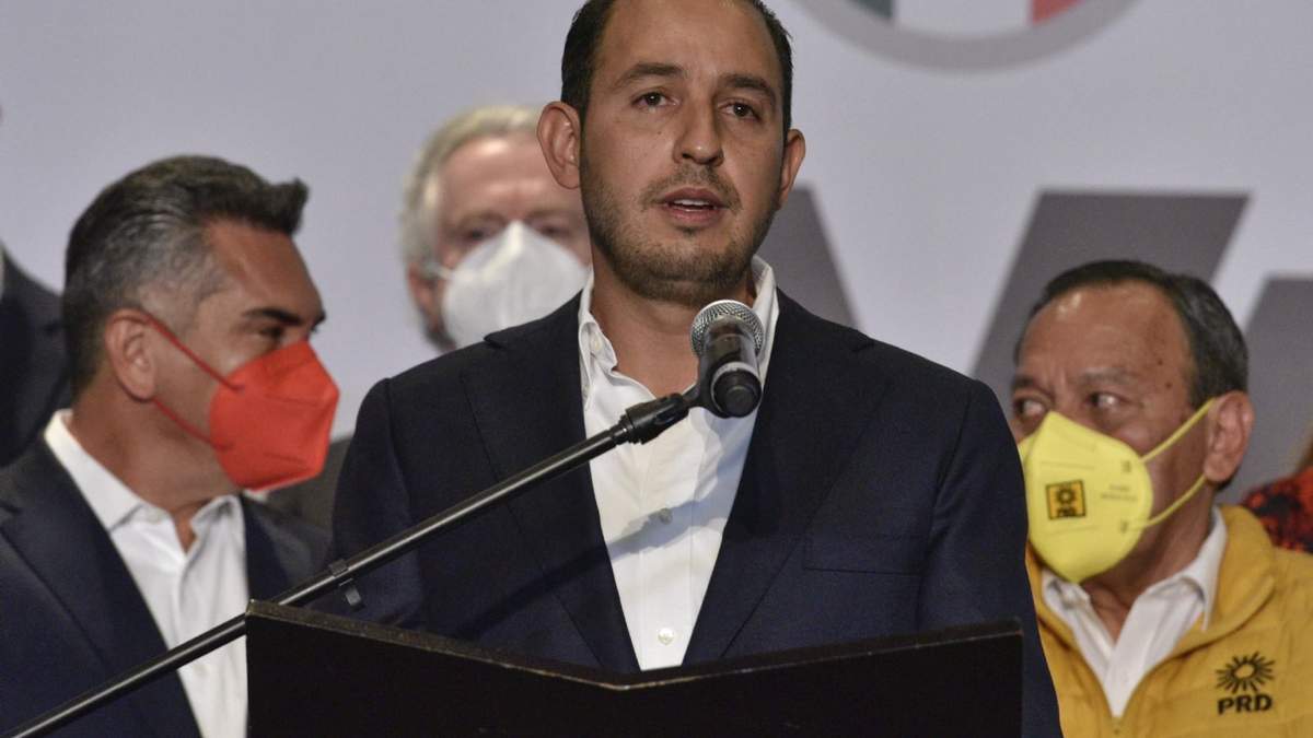 Alejandro Moreno, Marko Cortés y Jesús Zambrano, líderes de PAN, PRI y PRD