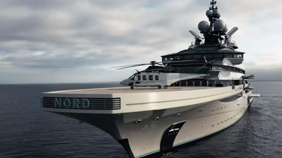 El yate NORD, propiedad del magnate ruso Alexei Mordashov