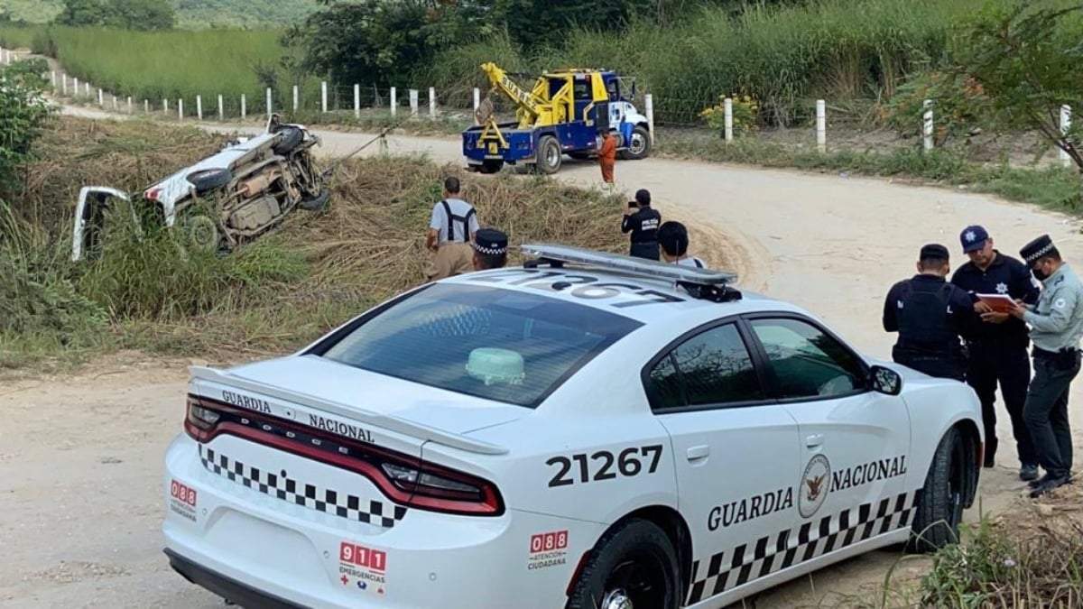 El retiro de la camioneta accidentada